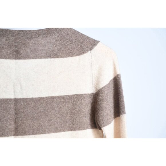 Fenn Wright Manson 2 Ply Cashmere Brown and Ivory Sweater Womens Size M - Picture 8 of 11